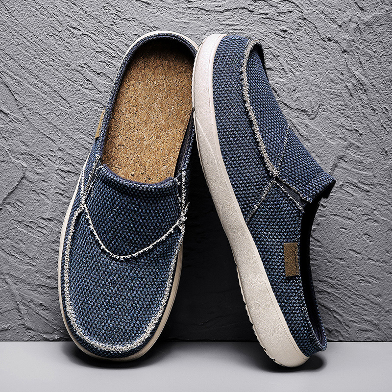 Outdoor Lighting For Your Home - Sommer-Herrenpantoffeln Klassische Outdoor-Slipper aus Canvas Leichte
