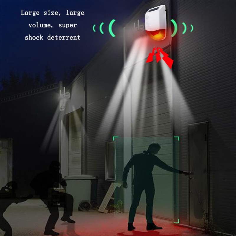 Outdoor Lighting Wireless - 433MHz Kabelloser, wasserdichter, intelligenter, akustischer und