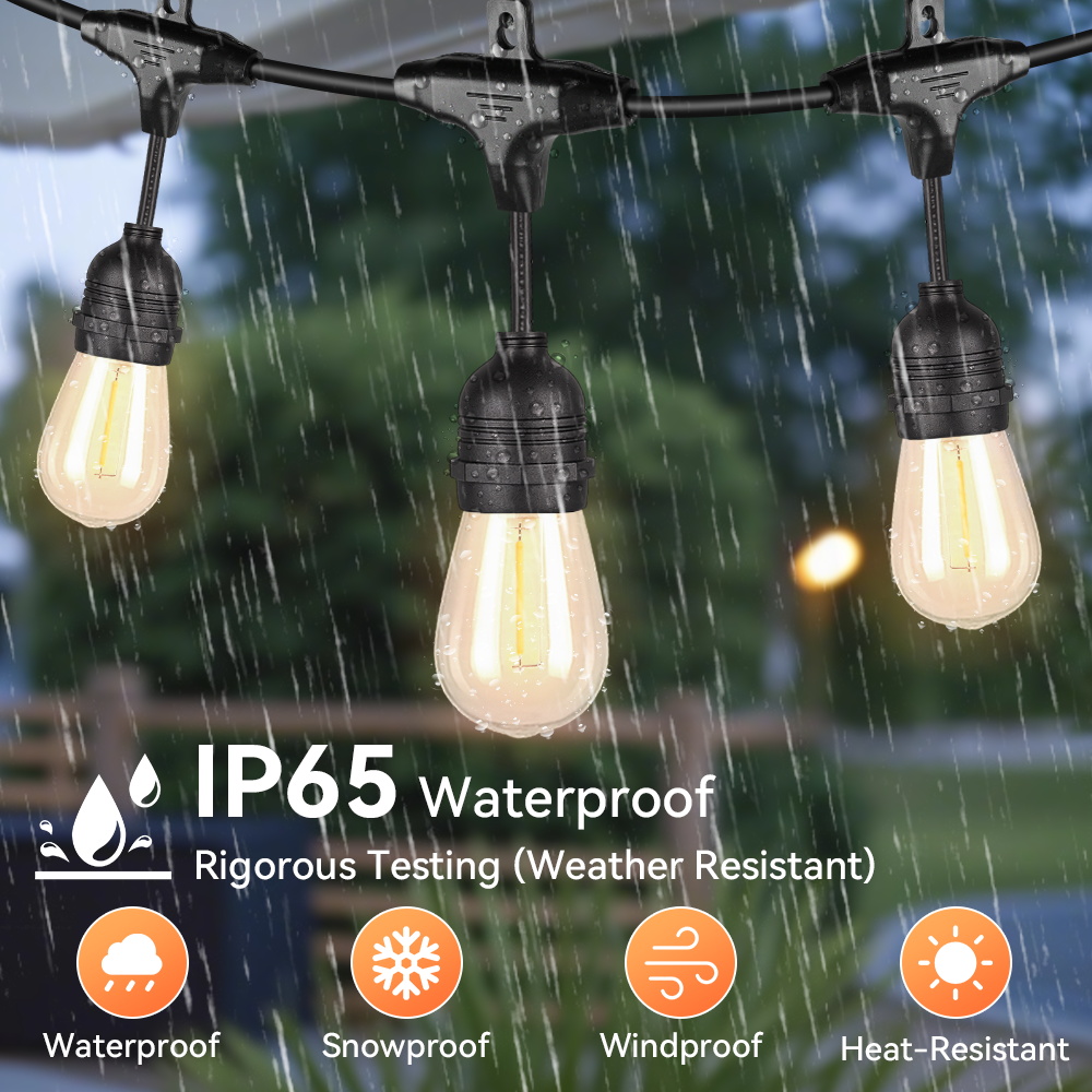 Outdoor Lighting Uk - E27 Outdoor Lichterketten Led-lampen UK/Us-stecker Wasserdichte