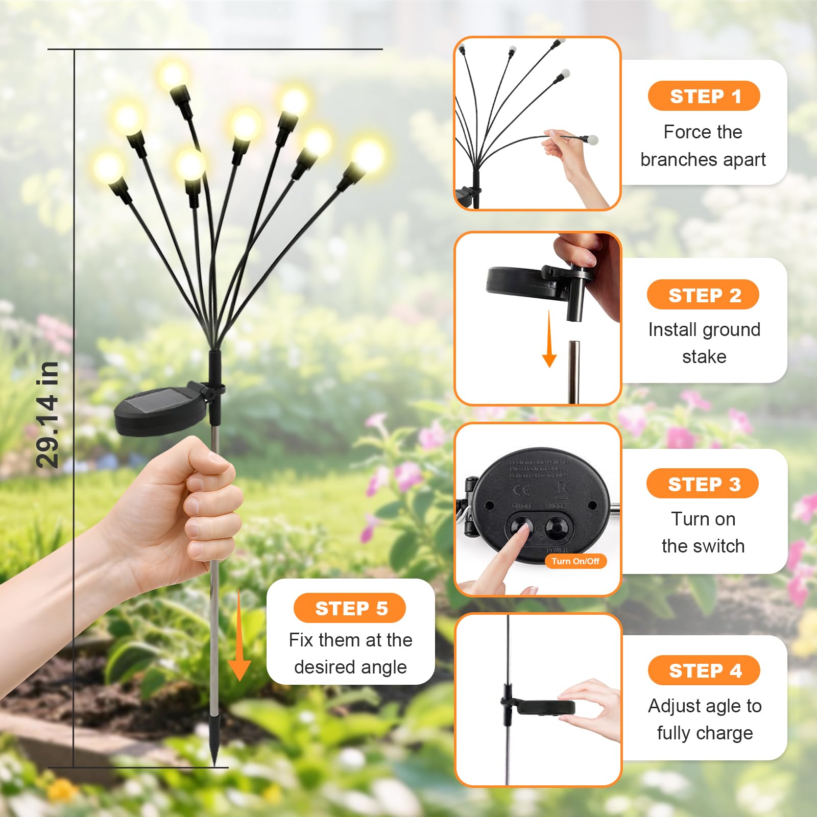 Solar-Gartendekorationsleuchte – Outdoor Lighting Pathway Bewertung und Preis