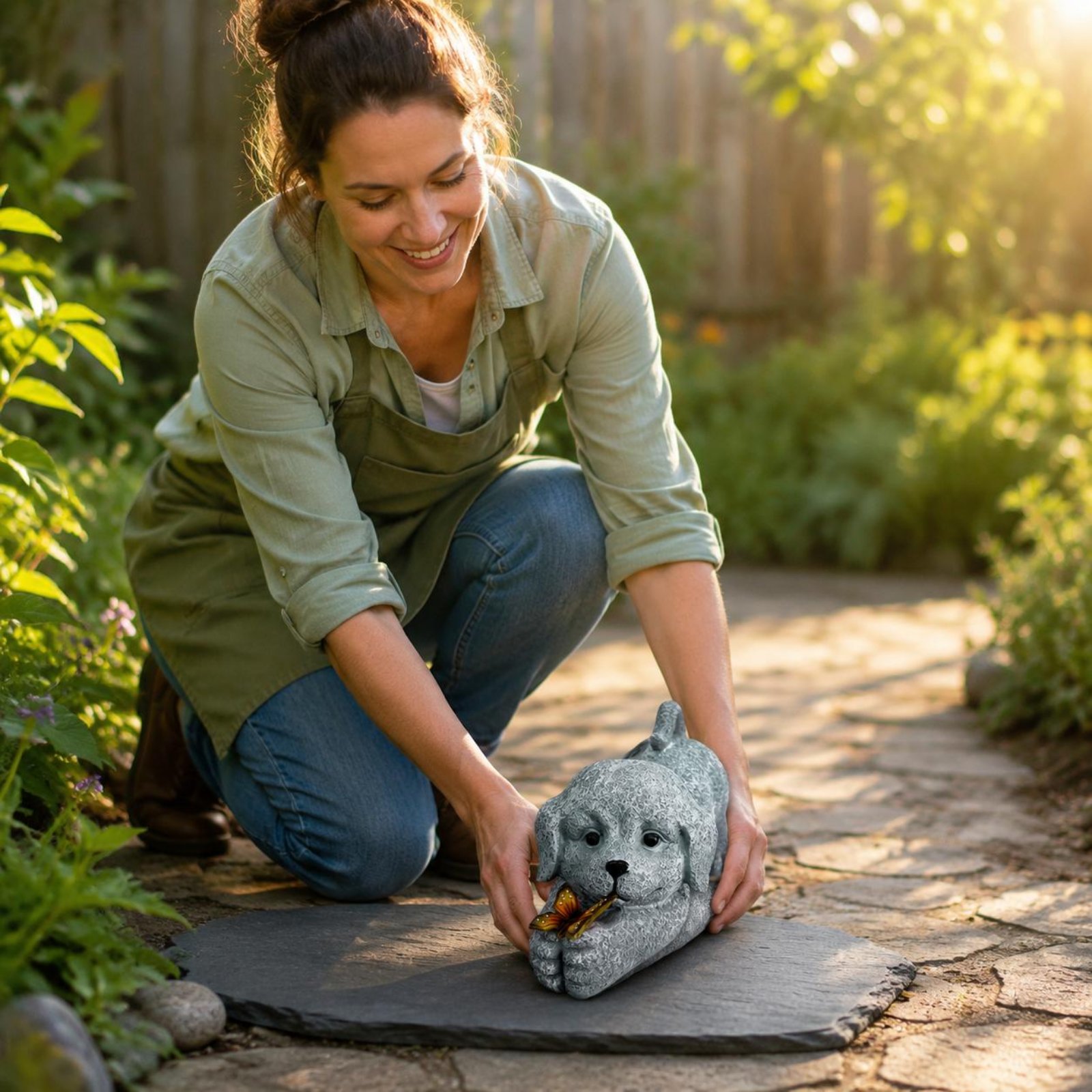 Solar-Hundestatue aus Kunsthar – Outdoor Lighting Ip65 Bewertung und Preis