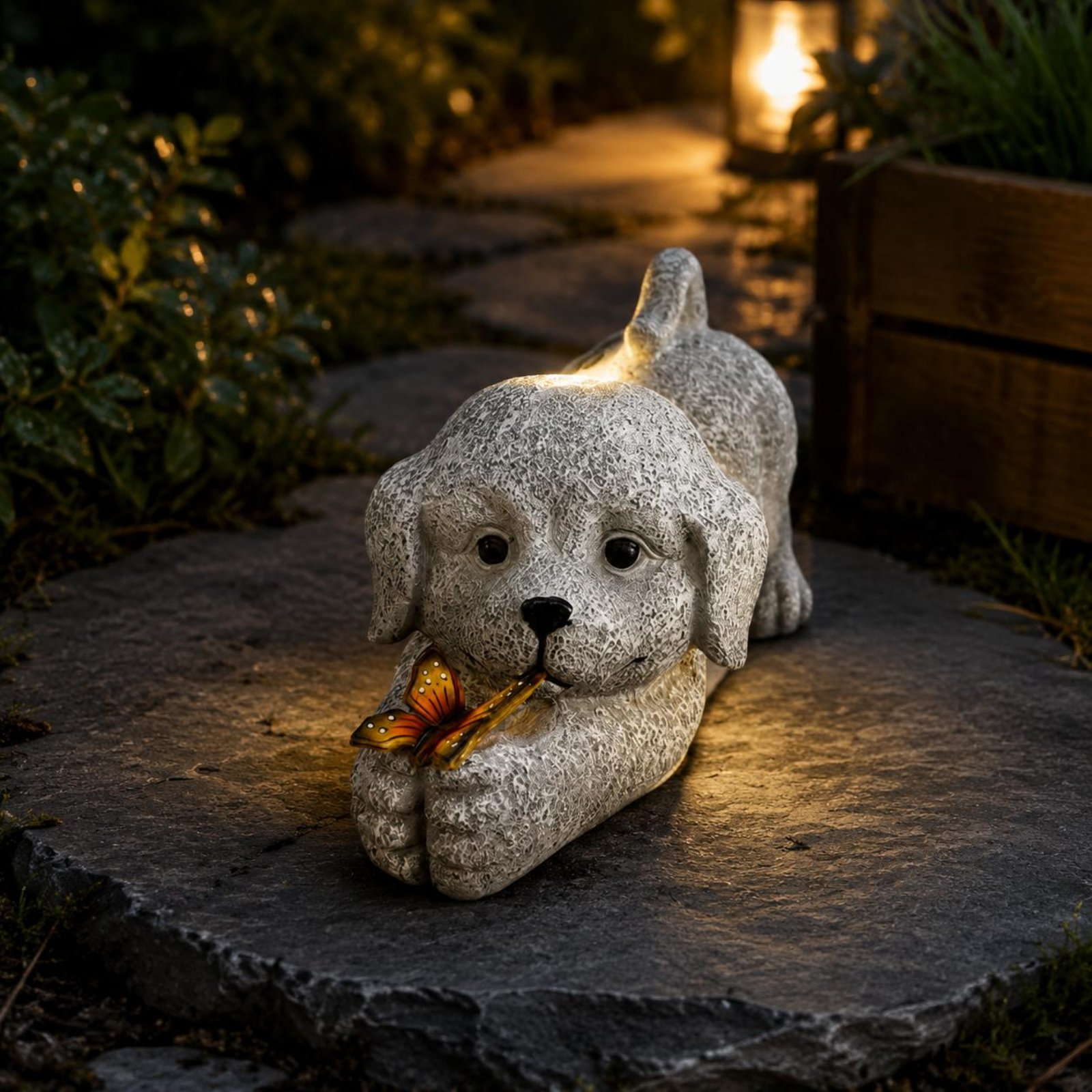 Solar-Hundestatue aus Kunsthar – Outdoor Lighting Ip65 Bewertung und Preis