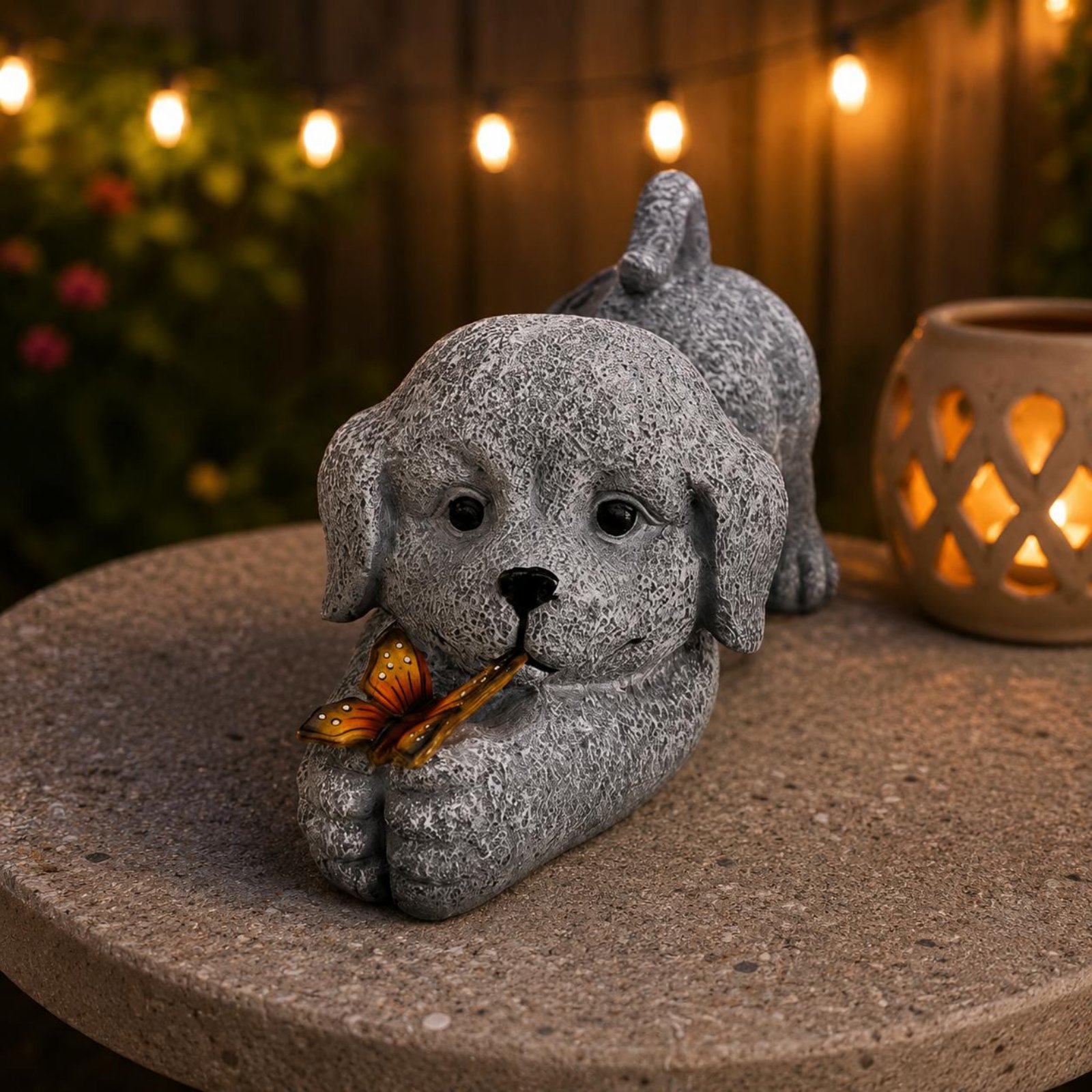 Solar-Hundestatue aus Kunsthar – Outdoor Lighting Ip65 Bewertung und Preis
